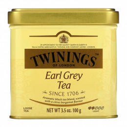 Twinings, Earl Grey, листовой чай, 100 г (3,53 унции)