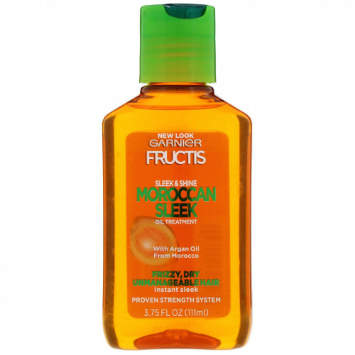 Garnier, Fructis, Sleek & Shine, Moroccan Sleek, масло для волос, 111 мл