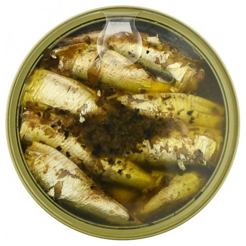 King Oscar, Sardines In Extra Virgin Olive Oil with Basil, Oregano & Garlic, 3.75 oz ( 106 g)