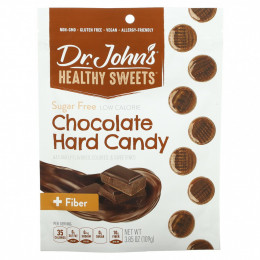 Dr. John's Healthy Sweets, Шоколадная карамель с клетчаткой, без сахара, 109 г (3,85 унции)