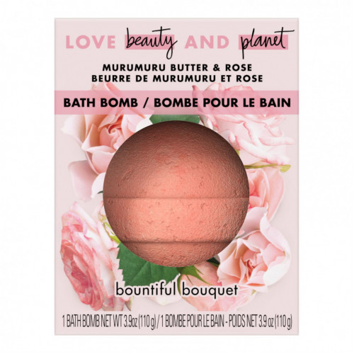 Love Beauty and Planet, Bath Bomb, масло мурумуру и роза, 110 г (3,9 унции)