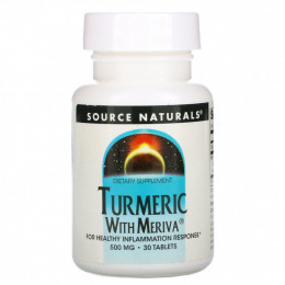 Source Naturals, Куркума с меривой, 500 мг, 30 таблеток