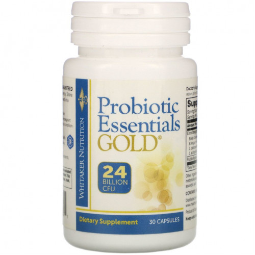 Whitaker Nutrition, Probiotic Essentials Gold, 24 миллиарда КОЕ, 30 капсул