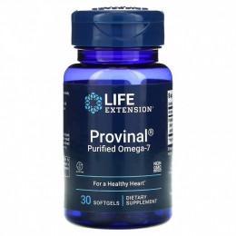 Life Extension, Provinal, очищенная форма омега-7, 30 капсул