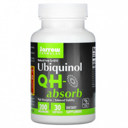 Jarrow Formulas, убихинол QH-Absorb, 200 мг, 30 мягких таблеток