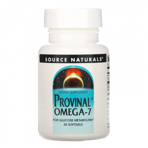 Source Naturals, Provinal омега-7, 30 капсул