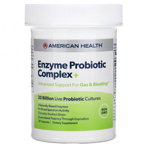 American Health, Enzyme Probiotic Complex +, 30 капсул