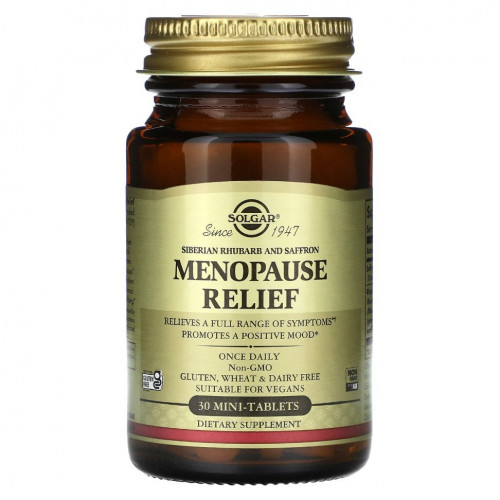 Solgar, Menopause Relief, 30 мини-таблеток