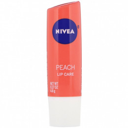 Nivea, Lip Care, персик, 4,8 г (0,17 унции)