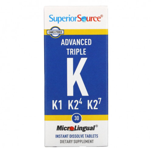 Superior Source, Advanced Triple K, 30 быстрорастворимых таблеток MicroLingual