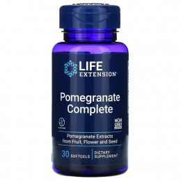 Life Extension, Pomegranate Complete, гранатовый комплекс, 30 капсул