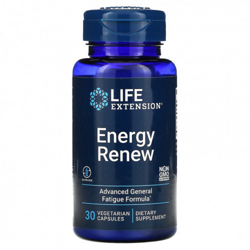 Life Extension, Energy Renew, 30 вегетарианских капсул