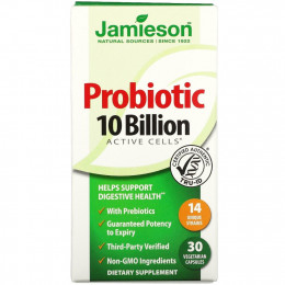 Jamieson Natural Sources, Probiotic , 10 Billion, 30 Vegetarian Capsules