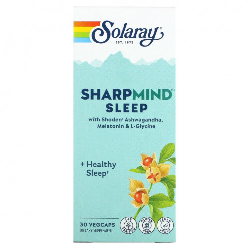 Solaray, SharpMind Sleep`` 30 растительных капсул