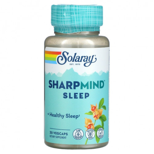 Solaray, SharpMind Sleep`` 30 растительных капсул