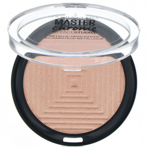 Maybelline, Master Chrome, хайлайтер с металлическим блеском, оттенок Molten Peach 150, 5,6 г