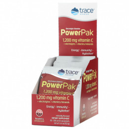 Trace Minerals ®, Electrolyte Stamina PowerPak, малиновый, 30 пакетиков по 5,1 г (0,18 унции)