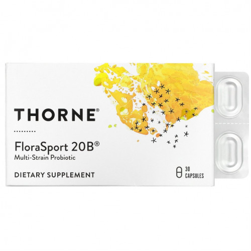 Thorne Research, FloraSport 20B, 30 капсул