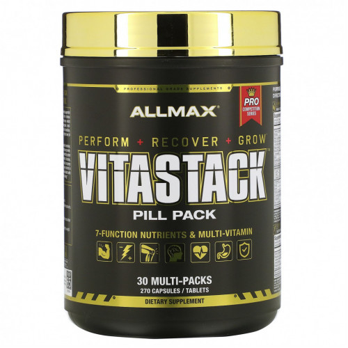 ALLMAX Nutrition, Vitastack, набор таблеток, 30 пакетиков