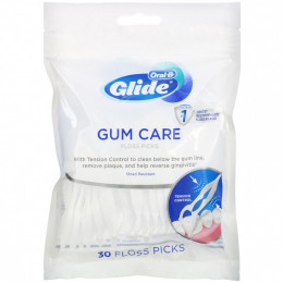 Oral-B, Glide, Уход за деснами, зубочистка, 30 штук