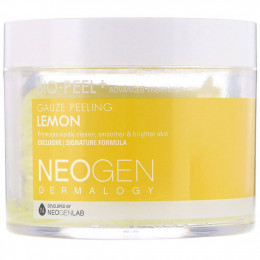 Neogen, Bio-Peel +, салфетки для пилинга, лимон, 30 штук