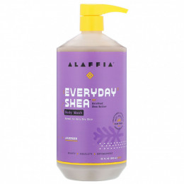 Alaffia, Everyday Shea, гель для душа с маслом ши и лавандой, 950 мл (32 жидк. унции)