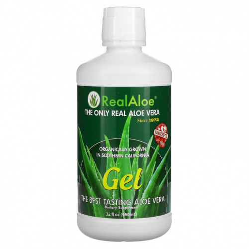 Real Aloe, Гель алоэ вера, 32 жидкие унции (960 мл)