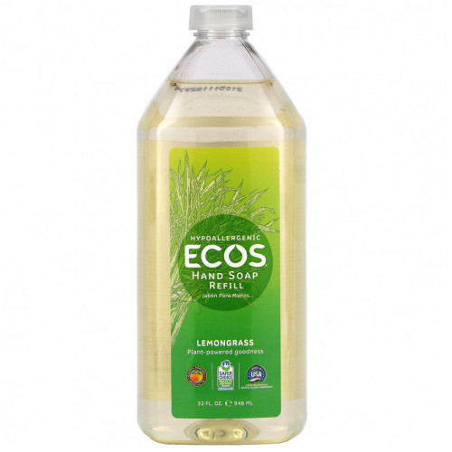 Earth Friendly Products, Ecos, мыло для рук, лемонграсс, 946 мл (32 жидк. Унции)