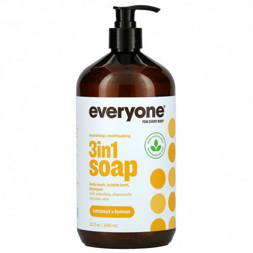 Everyone, Everyone Soap for Every Body, мыло 3 в 1, кокос и лимон, 946 мл (32 жидких унции)