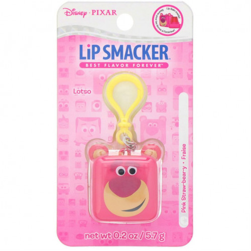 Lip Smacker, Бальзам для губ в кубике Pixar, Lotso, клубничный, 5,7 г