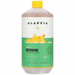 Alaffia, Kids Bubble Bath, мята с эвкалиптом, 950 мл (32 жидких унции)