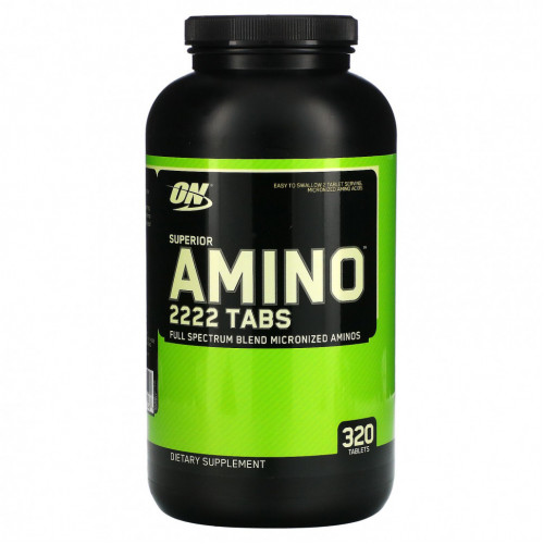 Optimum Nutrition, Superior Amino 2222 Tabs, 320 таблеток