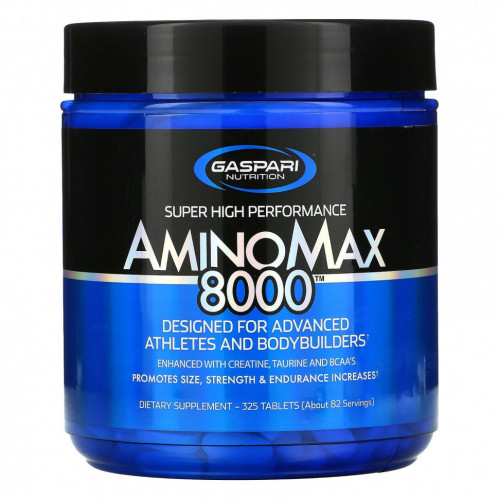 Gaspari Nutrition, AminoMax 8000, комплекс для физически активных людей, 325 таблеток