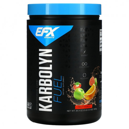 EFX Sports, Karbolyn Fuel, фруктовый пунш, 1000 г (35,3 унции)