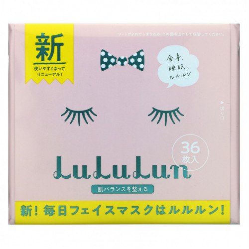 Lululun, восстановление баланса кожи, маска для лица, 36 шт, 520 мл (17,58 жидк. унции)