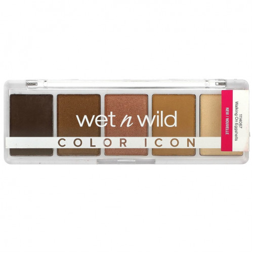 Wet n Wild, Color Icon, палитра теней из 5 оттенков, Walking On Eggshell, 6 г (0,21 унции)