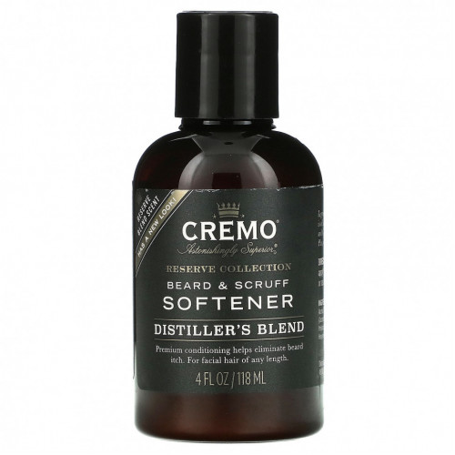 Cremo, Beard & Scruff Softener, Distiller's Blend, 4 fl oz (118 ml)