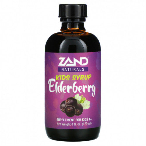 Zand, Kids Elderberry Syrup, 4 fl oz (120 ml)