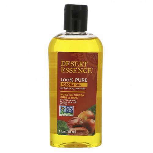 Desert Essence, на 100% чистое масло жожоба, 118 мл (4 жидк. унции)