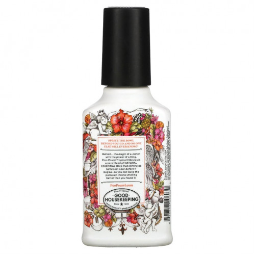 Poo-Pourri, Before-You-Go, спрей-освежитель для туалета, тропический гибискус, 118 мл (4 жидк. унции)