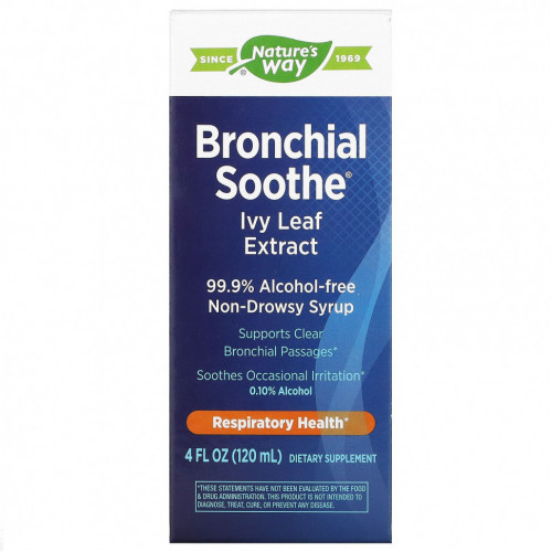 Nature's Way, Bronchial Soothe, экстракт листьев плюща, 120 мл (4 жидк. Унции)