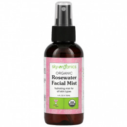 Sky Organics, Rosewater Toner, 100% Pure Organic, 4 fl oz (118 ml)