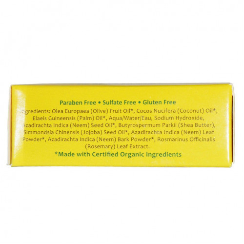 Organix South, TheraNeem Organix, Neem Therap? Cleansing Bar, Neem Leaf, Oil & Bark, 4 oz (113 g)