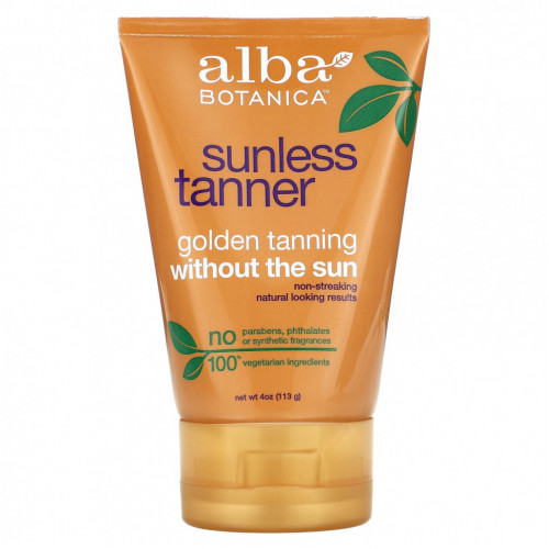 Alba Botanica, Средство для загара Sunless, 113 г (4 унции)