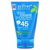 Alba Botanica, Sport, минеральный солнцезащитный крем, SPF 45, без отдушек, 113 г (4 унции)