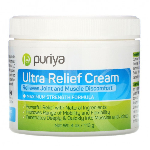 Puriya, Крем Ultra Relief, 113 г (4 унции)