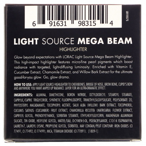 Lorac, Light Source, хайлайтер Mega Beam, оттенок «Золотая лилия», 6,5 г