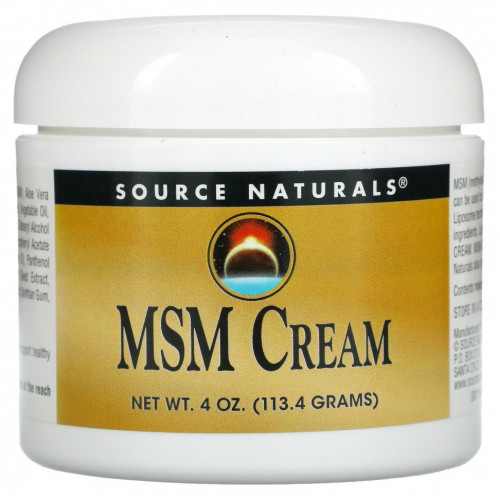 Source Naturals, Крем с МСМ, 113,4 г (4 унции)