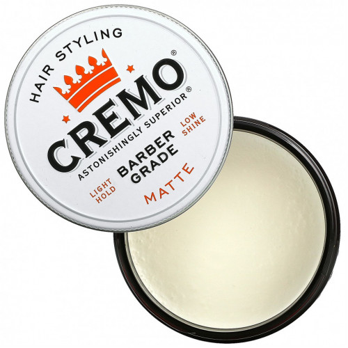 Cremo, Premium Barber Grade, помада для укладки волос, матовая, 113 г (4 унции)