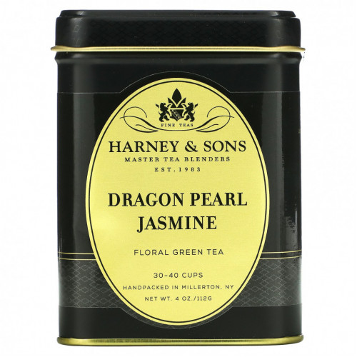 Harney & Sons, Dragon Pearl, чай с жасмином, 112 г (4 унции)